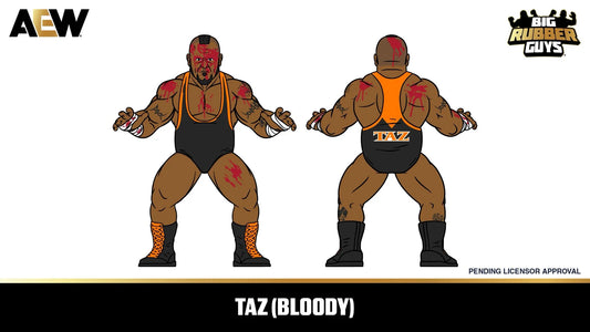 AEW Major Big Rubber Guys Taz Series 2 Icons Bloody