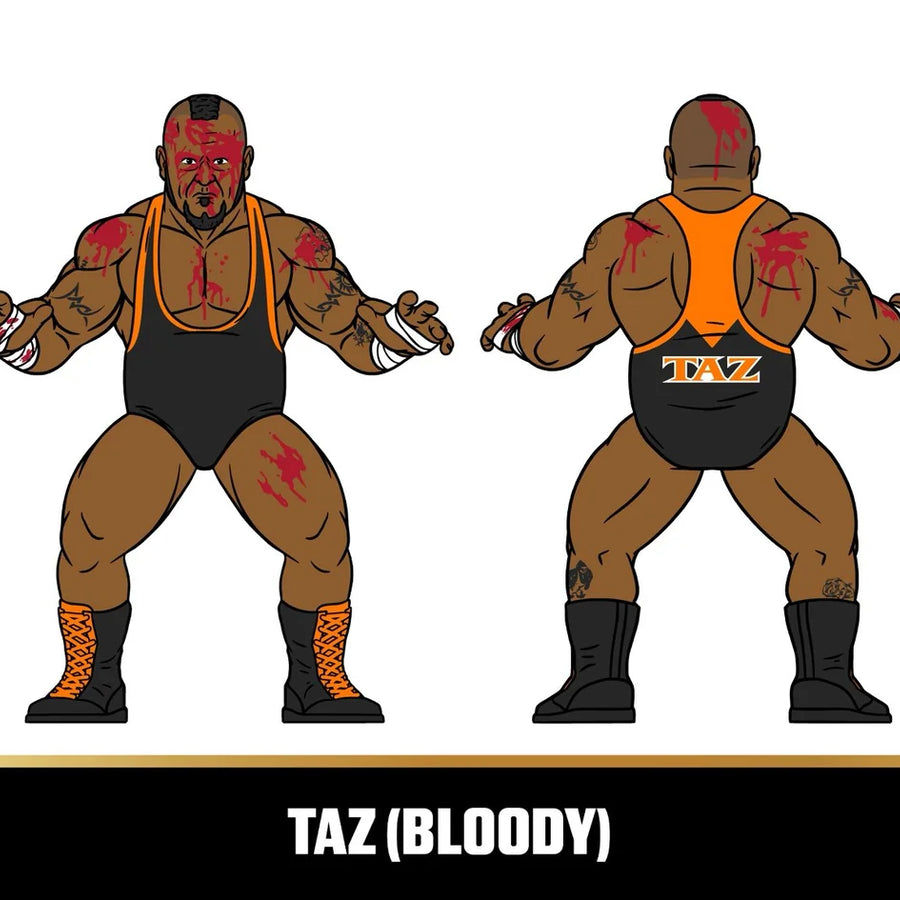 AEW Major Big Rubber Guys Taz Series 2 Icons Bloody