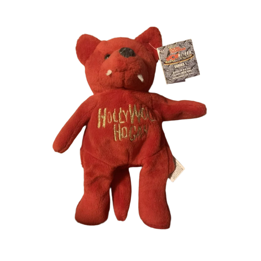 WCW Hollywood Hogan Nitros Bears & Wolves 9" Beanie Bear 1999 by Racing Champions