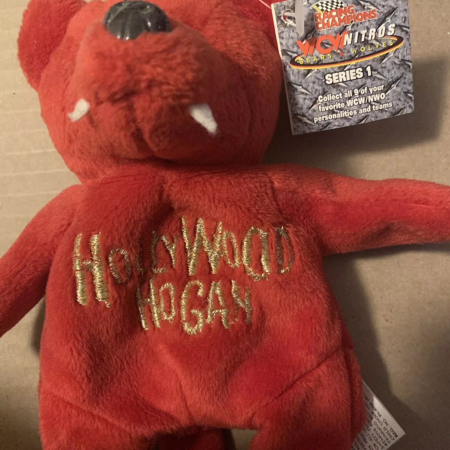 WCW Hollywood Hogan Nitros Bears & Wolves 9" Beanie Bear 1999 by Racing Champions Pwcatalog