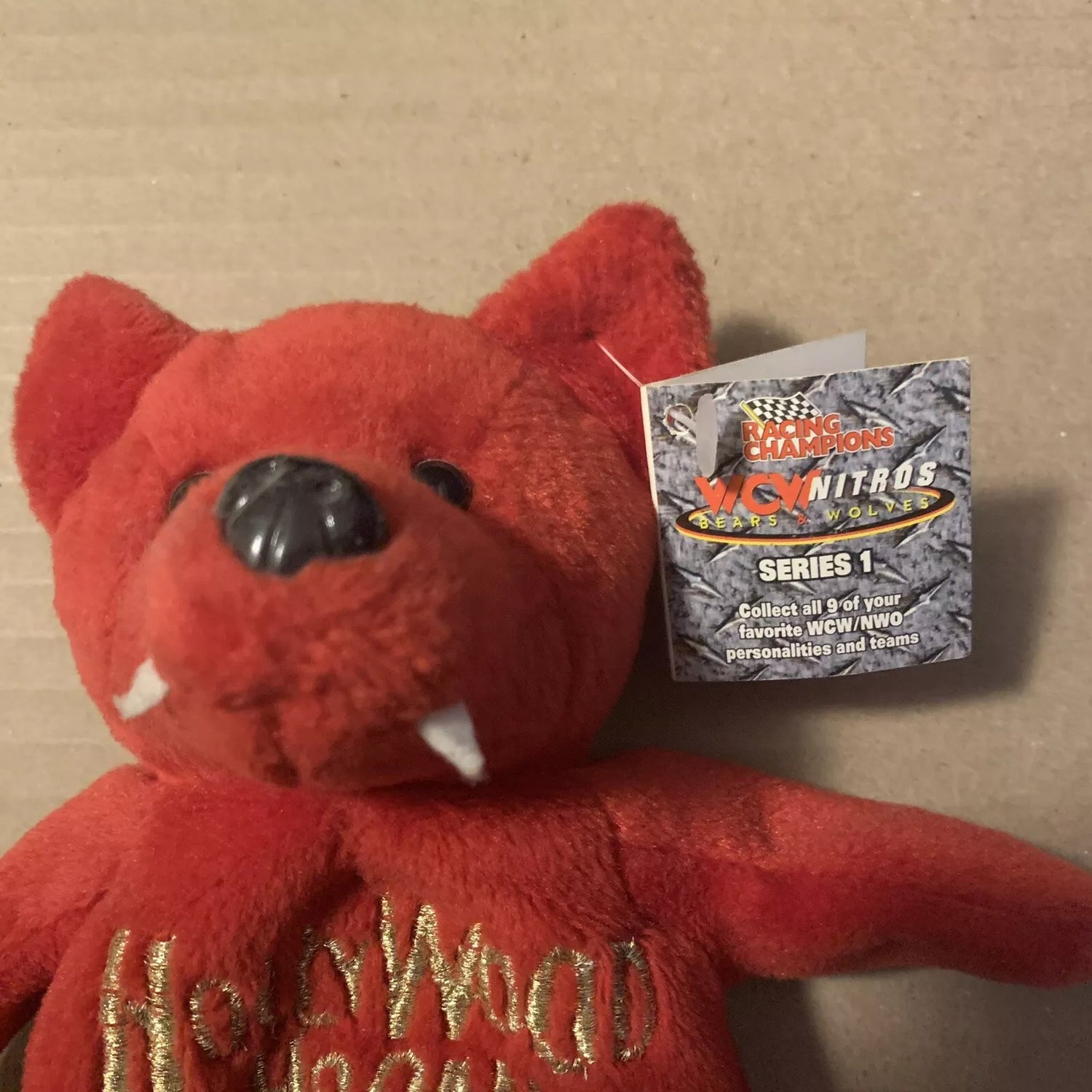 WCW Hollywood Hogan Nitros Bears & Wolves 9" Beanie Bear 1999 by Racing Champions Pwcatalog