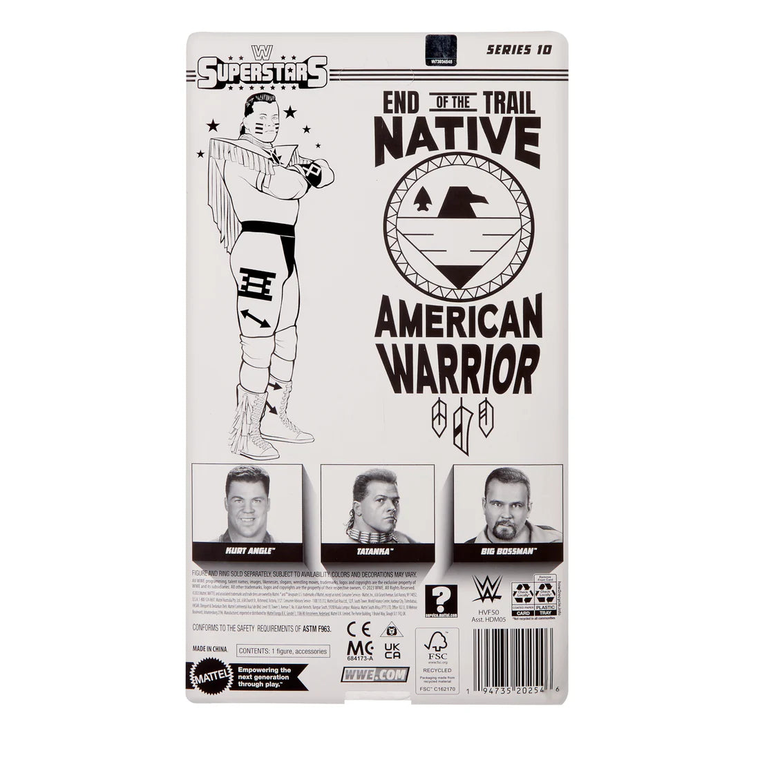 WWE Superstars Series 10 Tatanka PW Catalog