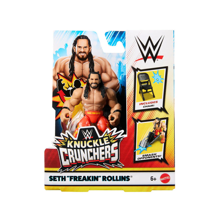 WWE Mattel Knuckle Crunchers Series 1 Seth Rollins Action & Toy Figures PWcatalog