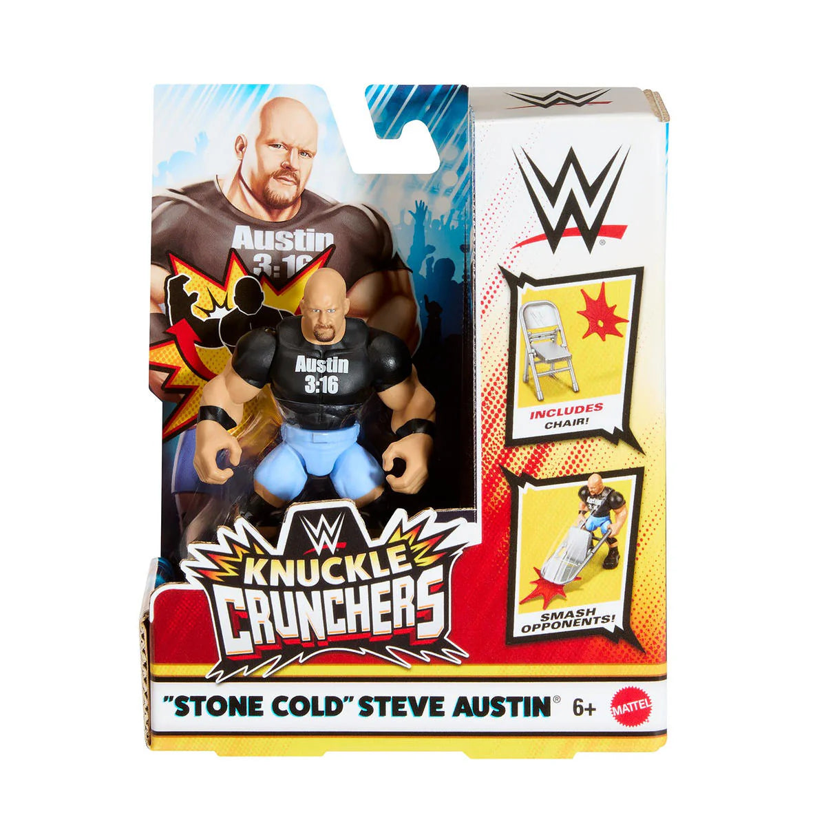 WWE Mattel Knuckle Crunchers Series 2 Steve Austin Action & Toy Figures PWcatalog