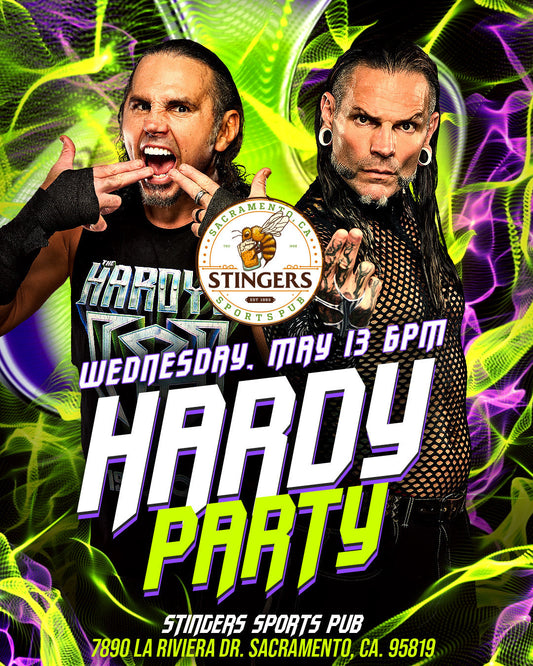 Sacramento Hardy Party | Wednesday, May 13 at 6PM | Stingers SportsPub in Sacramento, California Meet & Greet PW Catalog