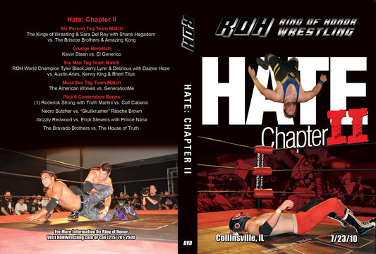 Hate: Chapter II- Collinsville, IL 7/23/10 Hat PW Catalog