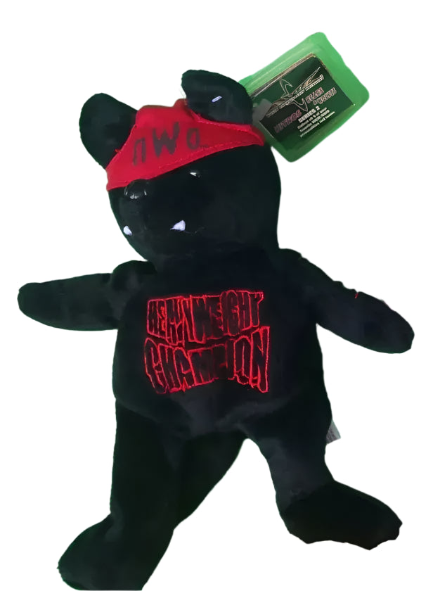 WCW Hollywood Hogan Nitros Bears & Wolves 9" Beanie Bear 1999 by Racing Champions