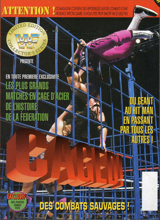 WWF Special Edition - Caged 1994 From France Magazine PWcatalog
