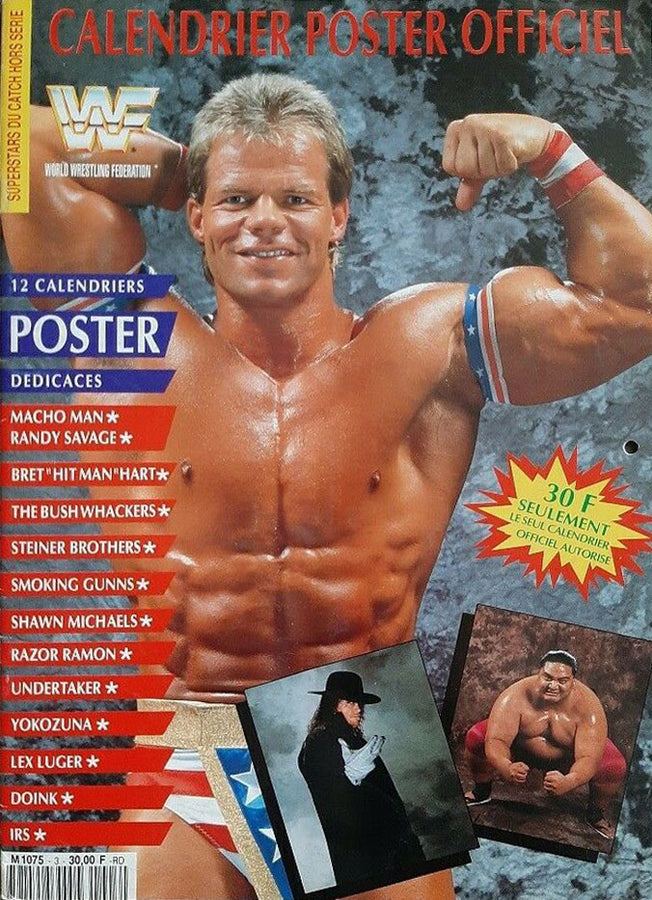 WWF 1993 Calendar From France Magazine PWcatalog