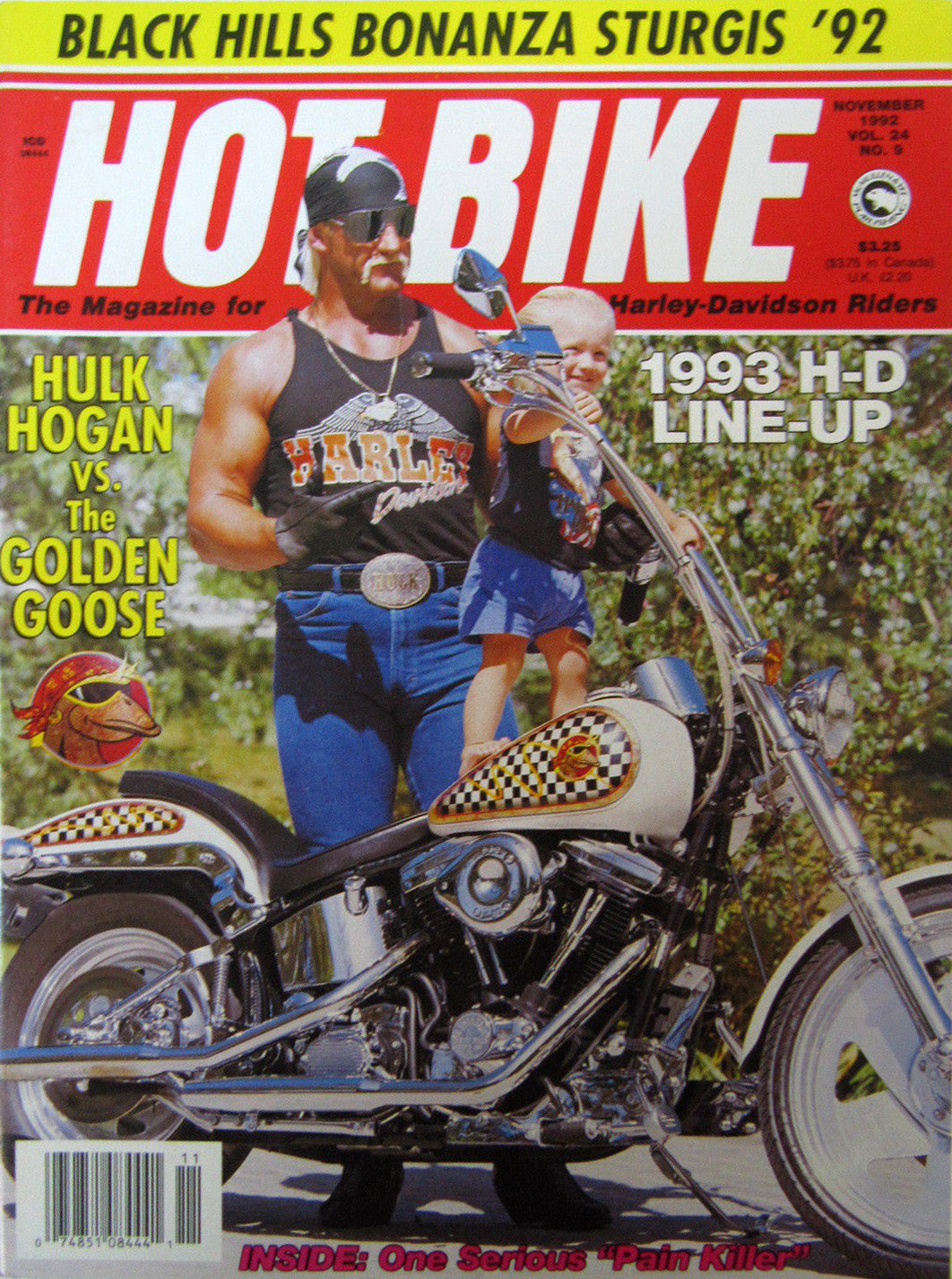 Hot Bike Magazine November 1992 Volume 24 #9 Magazine PWcatalog