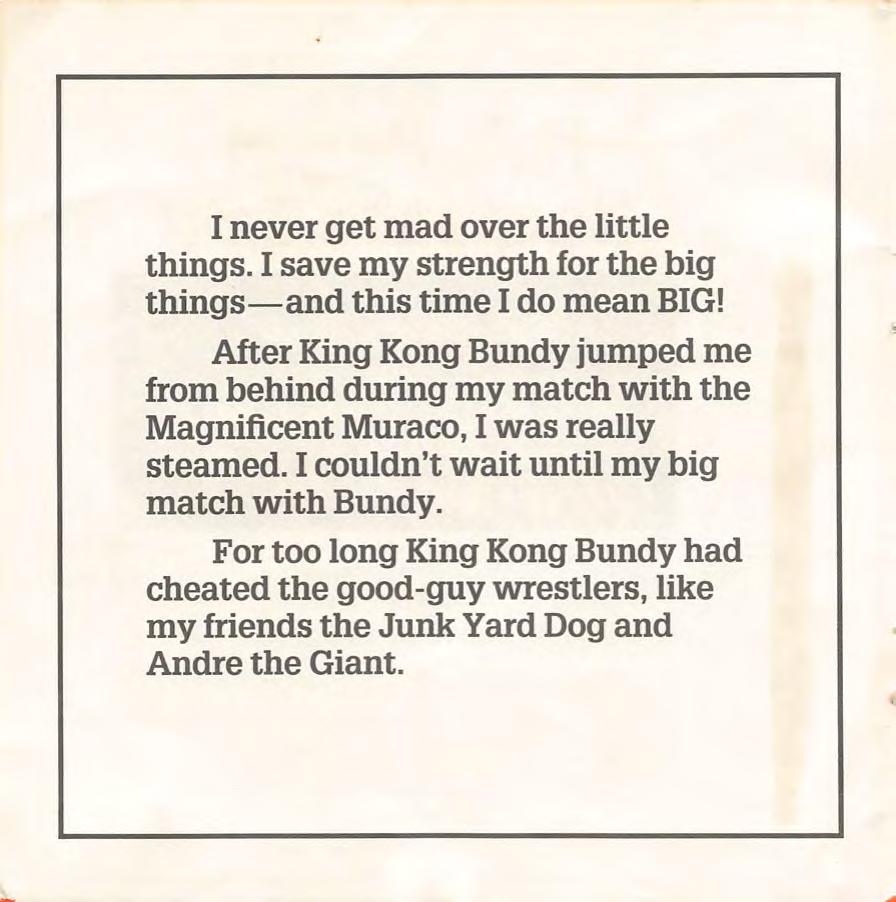 Hulk Hogan keeps the belt 1986 Collector Books With Stickers Magazine Pwcatalog