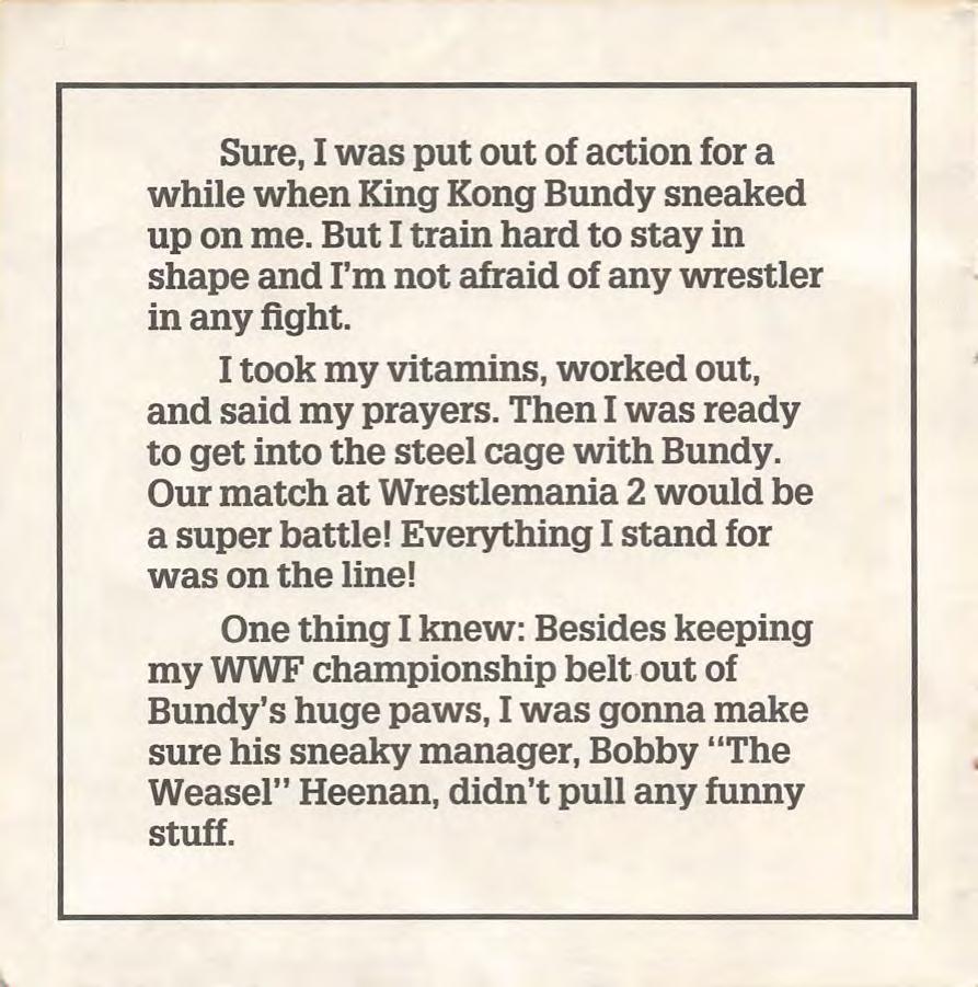 Hulk Hogan keeps the belt 1986 Collector Books With Stickers Magazine Pwcatalog