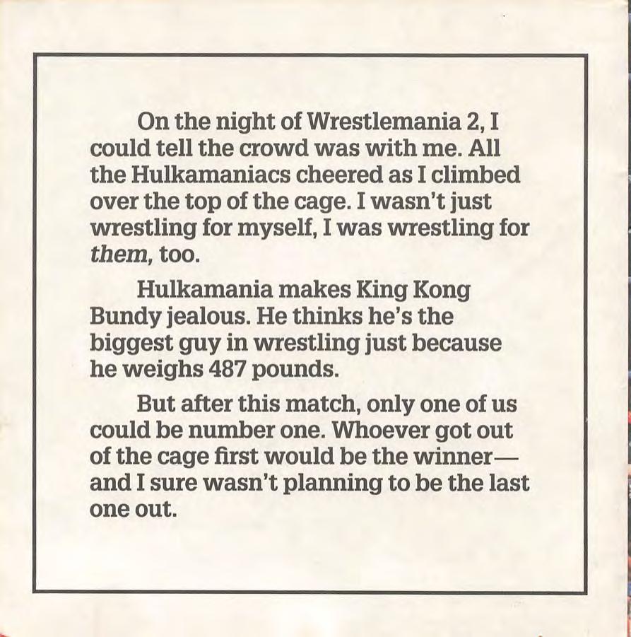 Hulk Hogan keeps the belt 1986 Collector Books With Stickers Magazine Pwcatalog