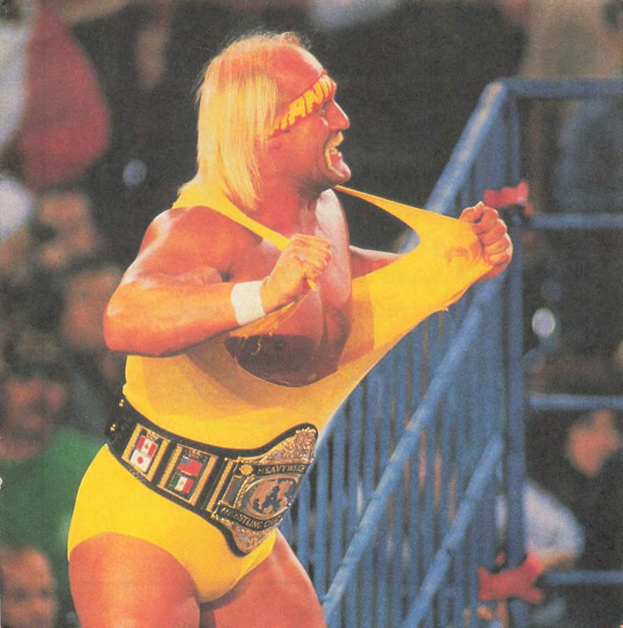 Hulk Hogan keeps the belt 1986 Collector Books With Stickers Magazine Pwcatalog