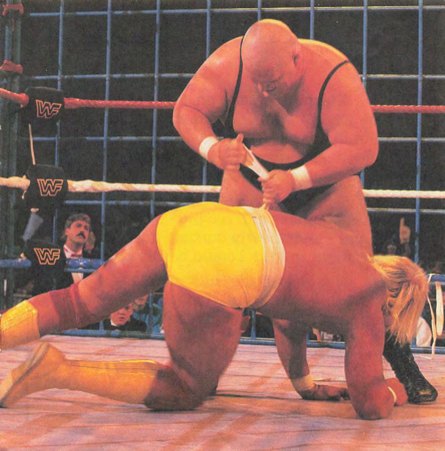 Hulk Hogan keeps the belt 1986 Collector Books With Stickers Magazine Pwcatalog