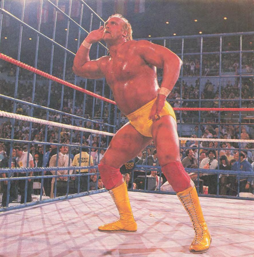 Hulk Hogan keeps the belt 1986 Collector Books With Stickers Magazine Pwcatalog
