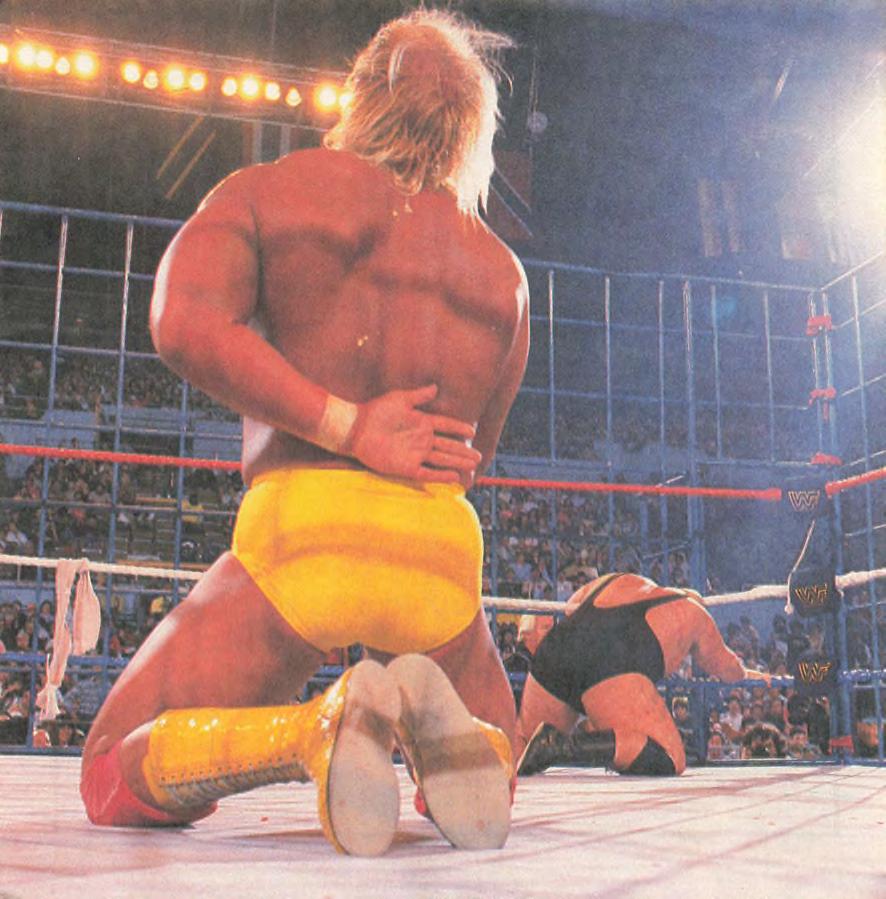 Hulk Hogan keeps the belt 1986 Collector Books With Stickers Magazine Pwcatalog