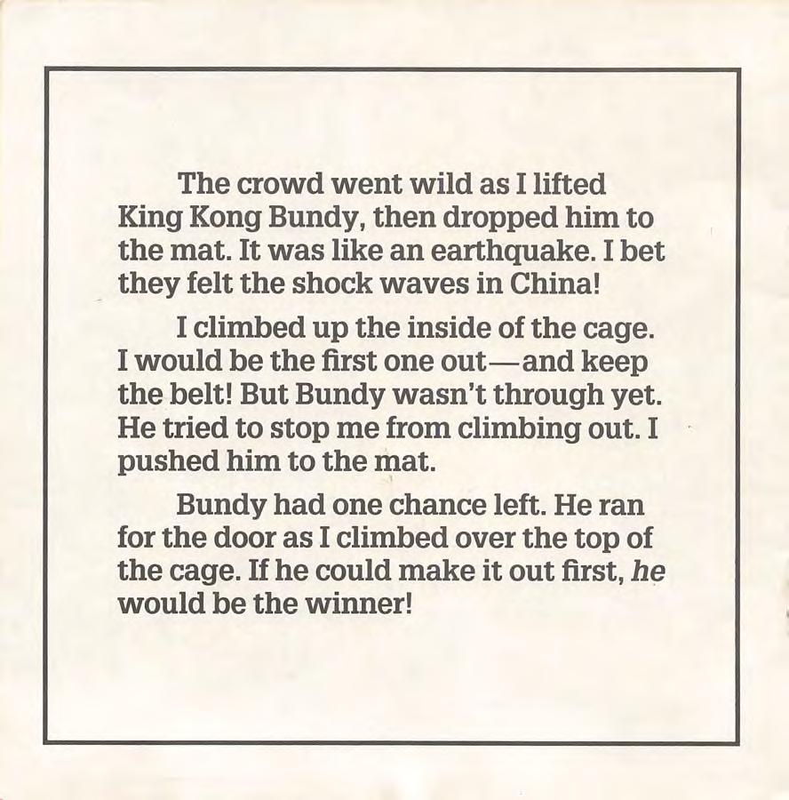 Hulk Hogan keeps the belt 1986 Collector Books With Stickers Magazine Pwcatalog