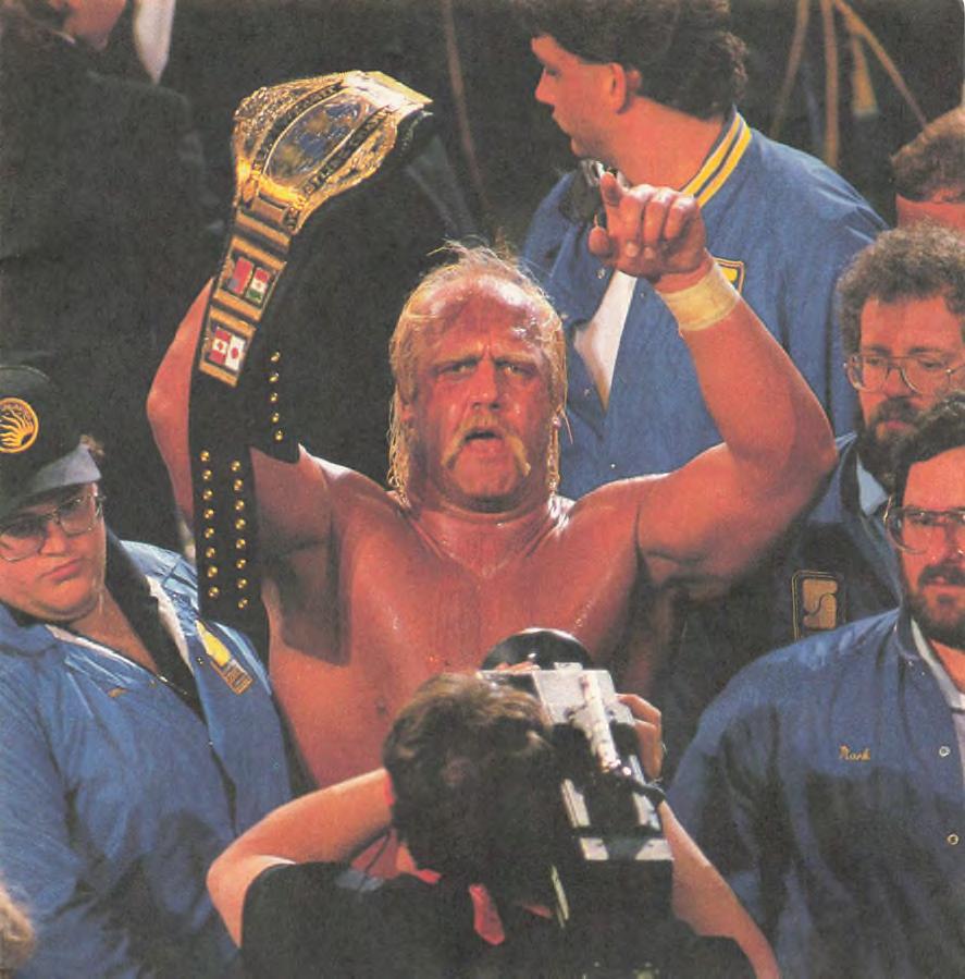 Hulk Hogan keeps the belt 1986 Collector Books With Stickers Magazine Pwcatalog