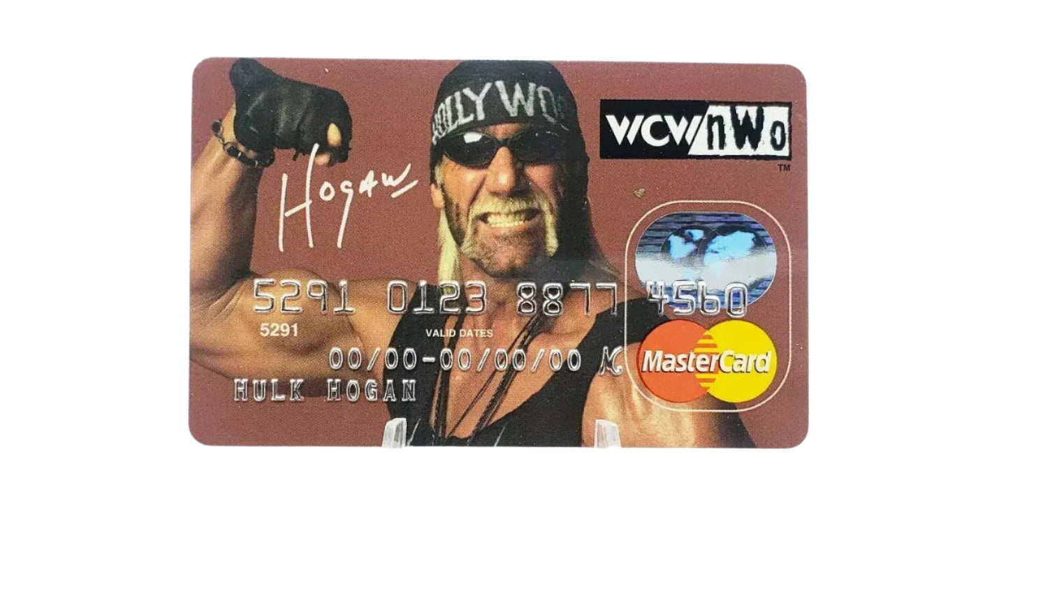 Hulk Hogan WCW Mastercard credit card 1998 PW Catalog