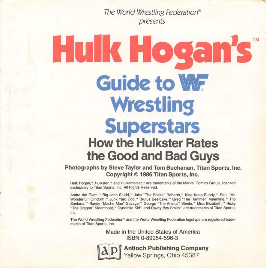 1986 guide to wwf wrestling superstars Magazine Pwcatalog