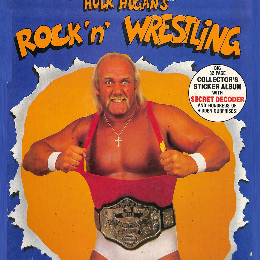 Hulk Hogan Rock & Wrestling Stickers Album 1986 Stickers Album PW Catalog