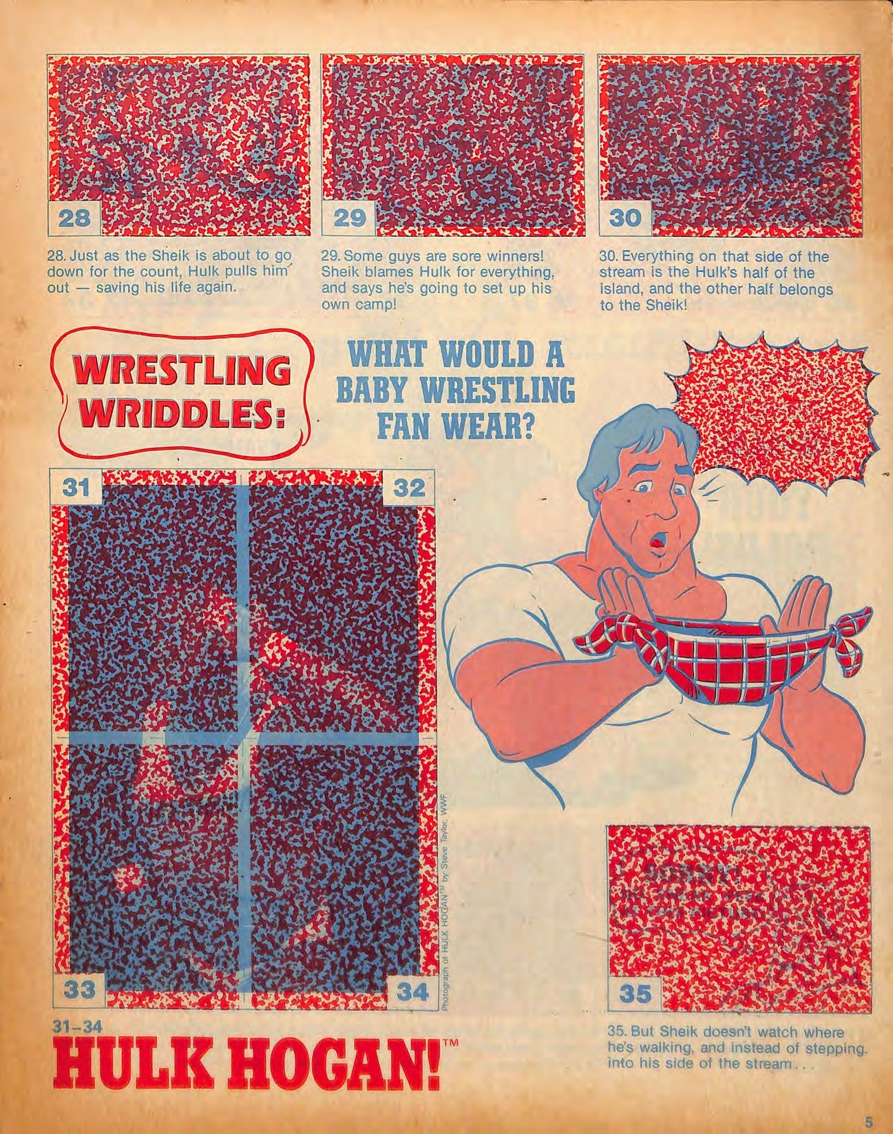 Hulk Hogan Rock & Wrestling Stickers Album 1986 Stickers Album PW Catalog