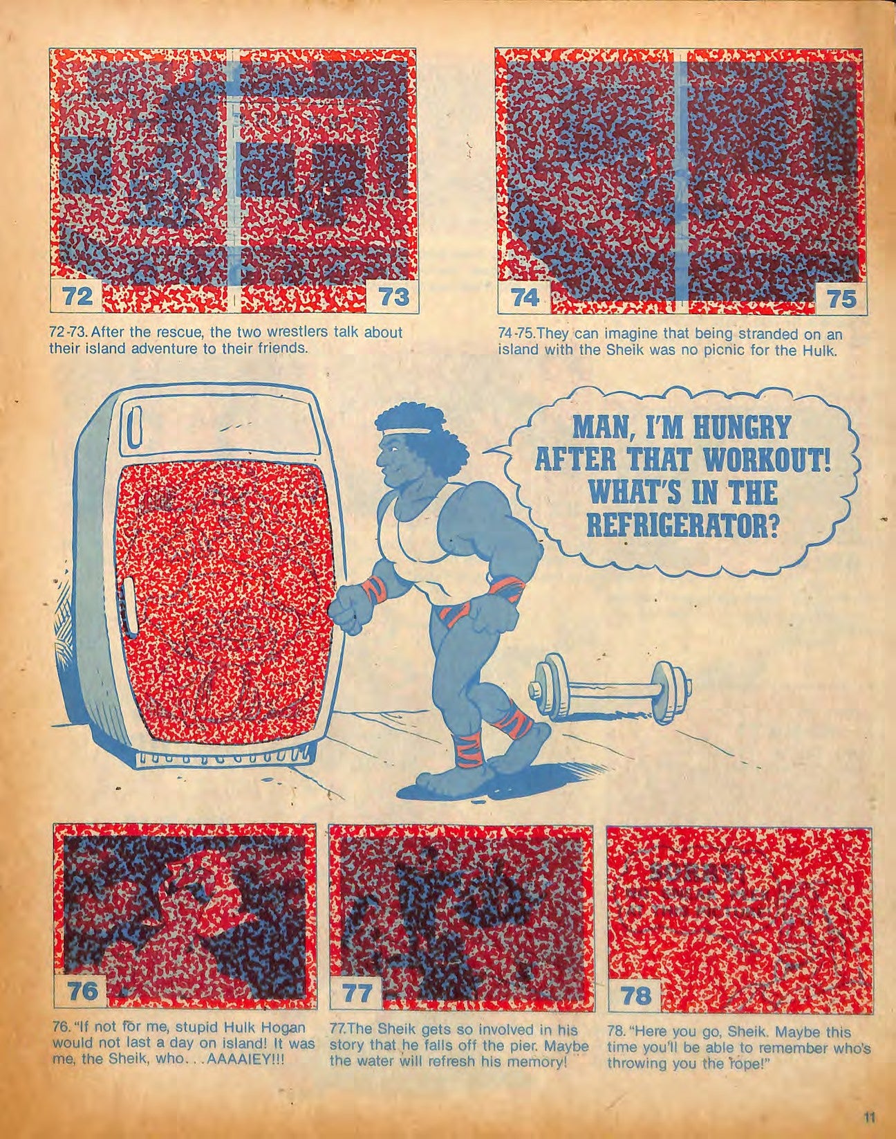 Hulk Hogan Rock & Wrestling Stickers Album 1986 Stickers Album PW Catalog