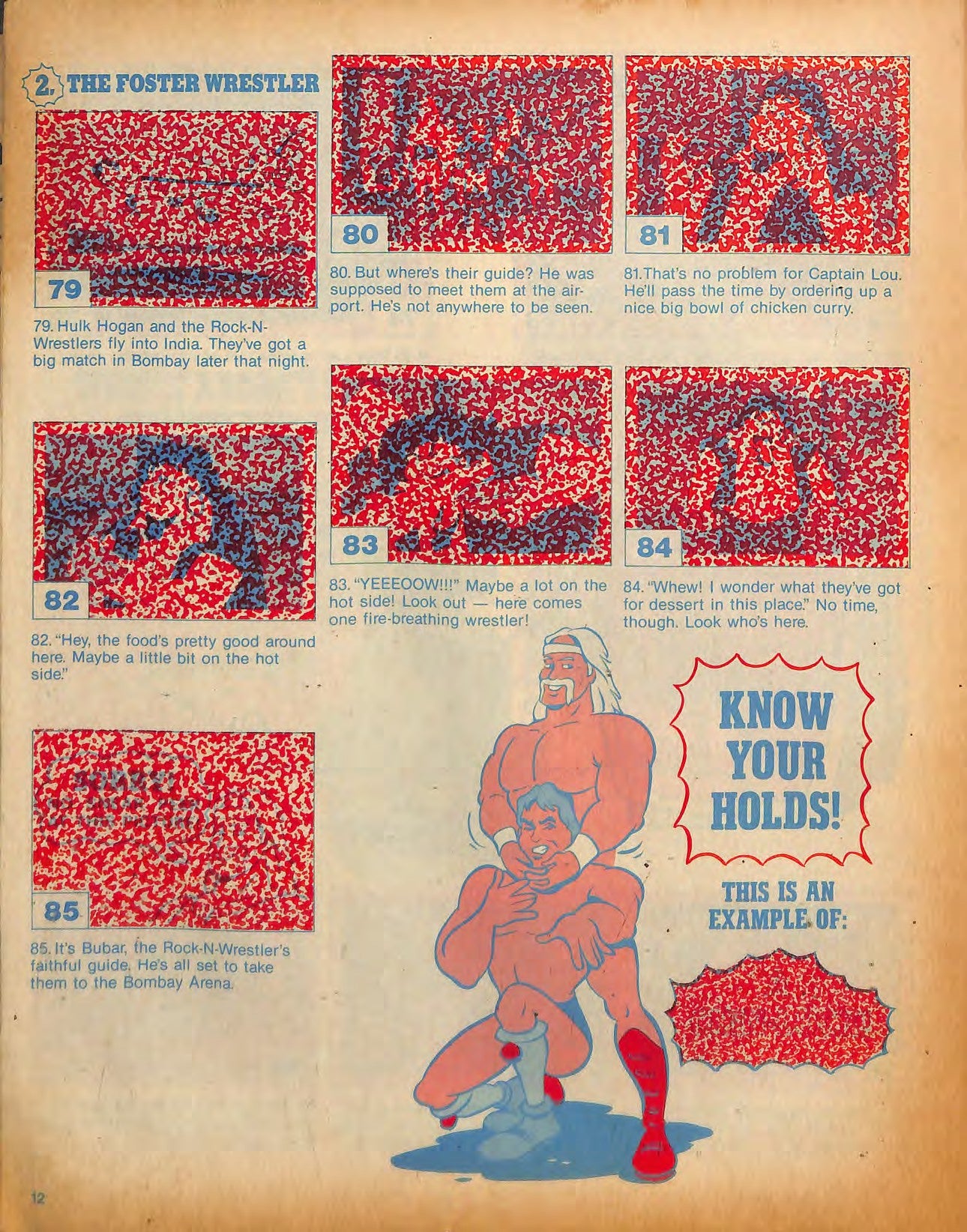 Hulk Hogan Rock & Wrestling Stickers Album 1986 Stickers Album PW Catalog