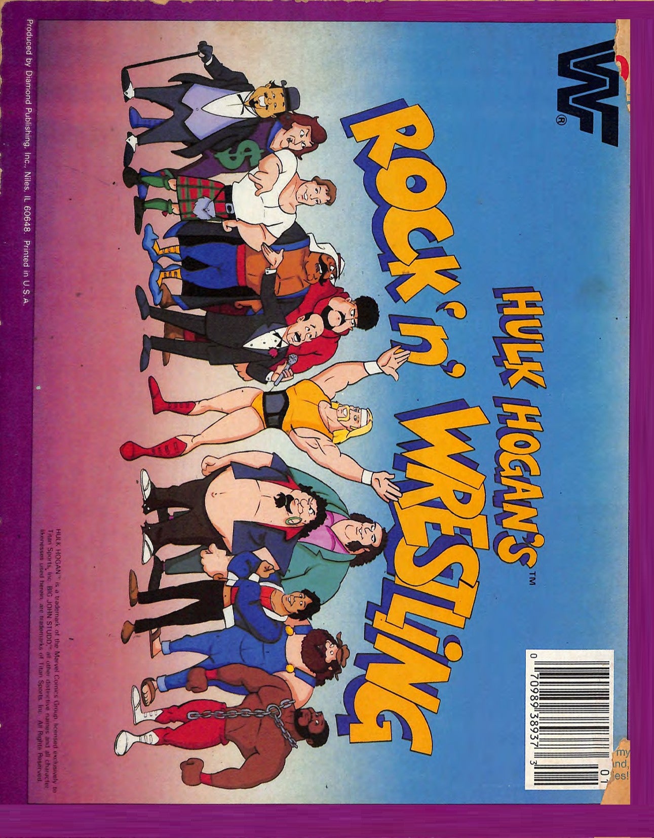 Hulk Hogan Rock & Wrestling Stickers Album 1986 Stickers Album PW Catalog