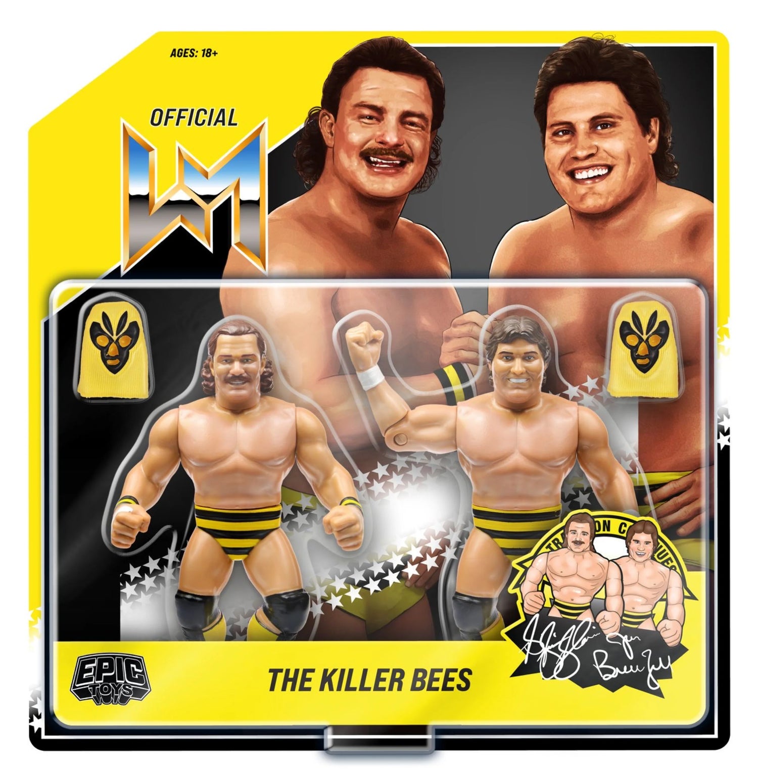 Chella Toys Wrestling Megastars The Killer Bees [Exclusive] Action & Toy Figures Pwcatalog
