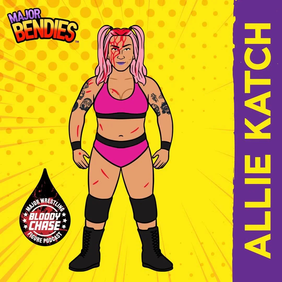 Major Wrestling Figure Podcast Major Bendies Series 6 Allie Katch (Bloody Chase) Action & Toy Figures PWcatalog