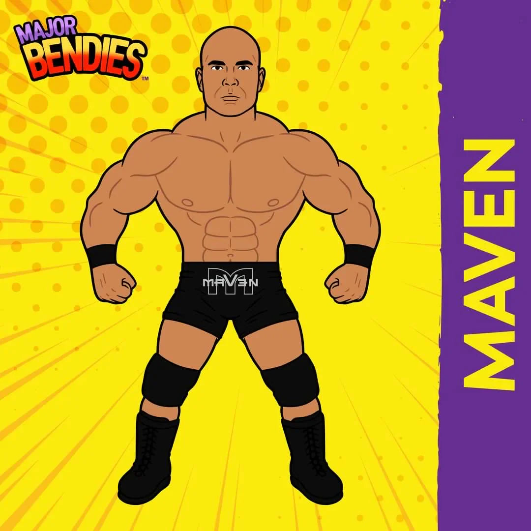 Major Wrestling Figure Podcast Major Bendies Series 6 Maven Action & Toy Figures PWcatalog