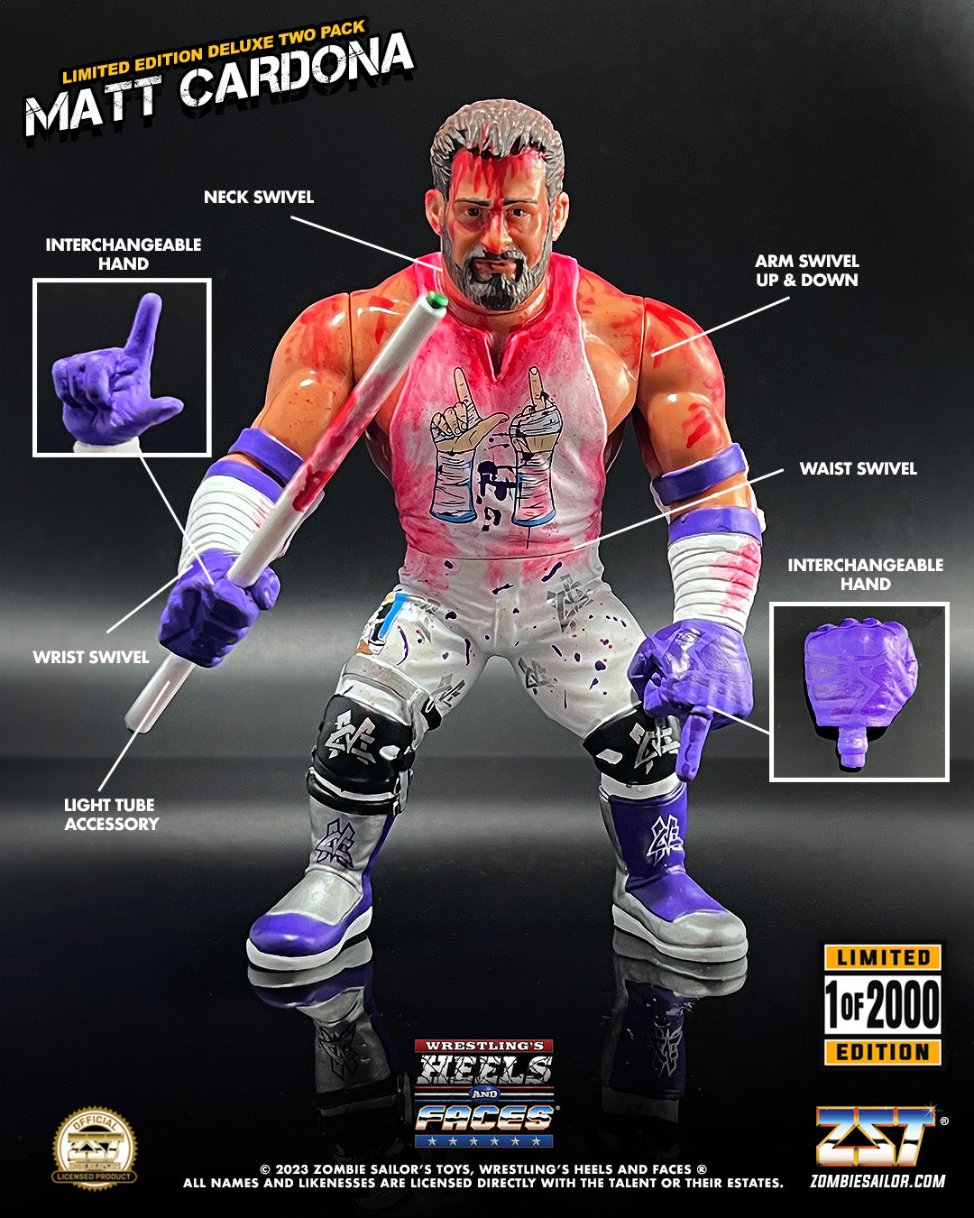 Zombie Sailor's Toys Wrestling's Heels & Faces Multipack: Nick Gage vs. Matt Cardona Action & Toy Figures PWcatalog