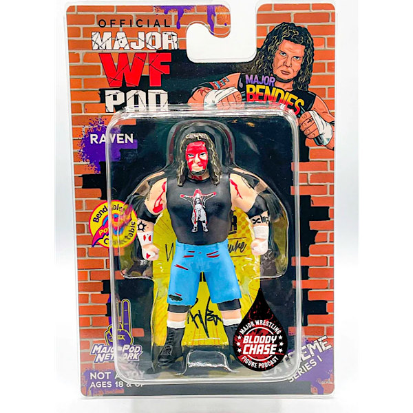 Major Wrestling Figure Podcast Major Bendies Extreme Series 1 Raven (Bloody Chase) Action & Toy Figures PWcatalog