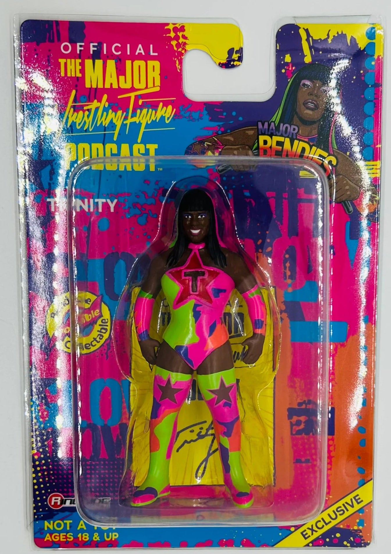 Major Wrestling Figure Podcast Major Bendies Ringside Exclusive Trinity Action & Toy Figures PWcatalog