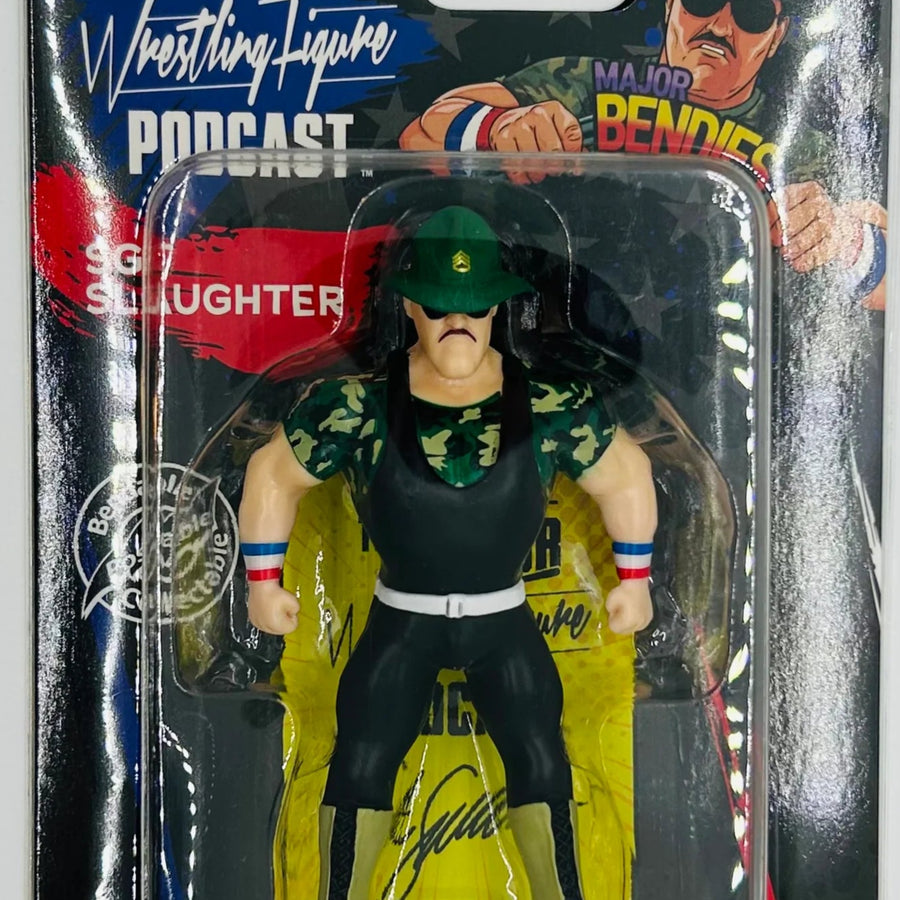 Major Wrestling Figure Podcast Major Bendies Sgt. Slaughter [Exclusive] Action & Toy Figures PWcatalog