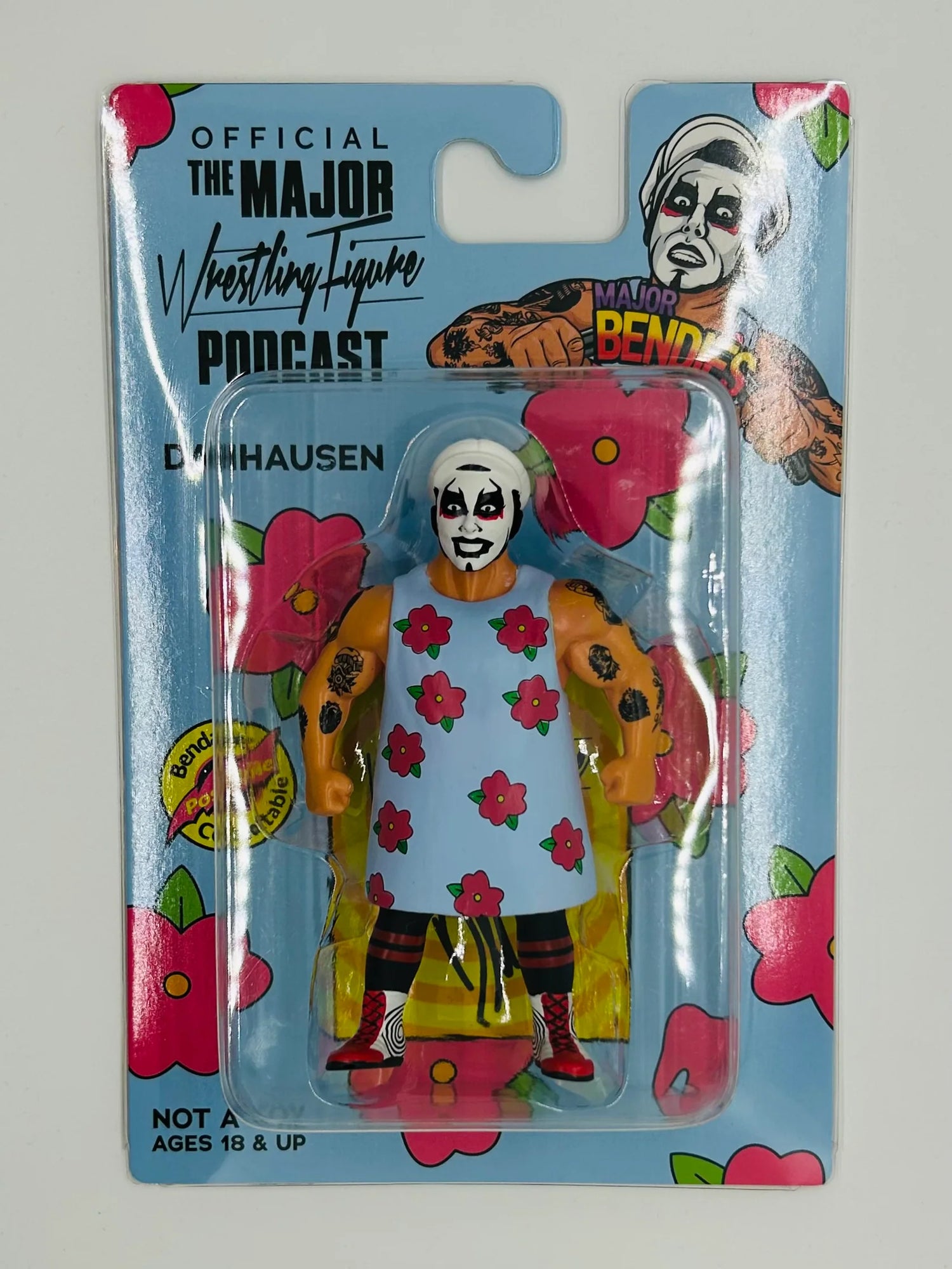 Major Wrestling Figure Podcast Major Bendies Danhausen In Muumuu Action & Toy Figures PWcatalog