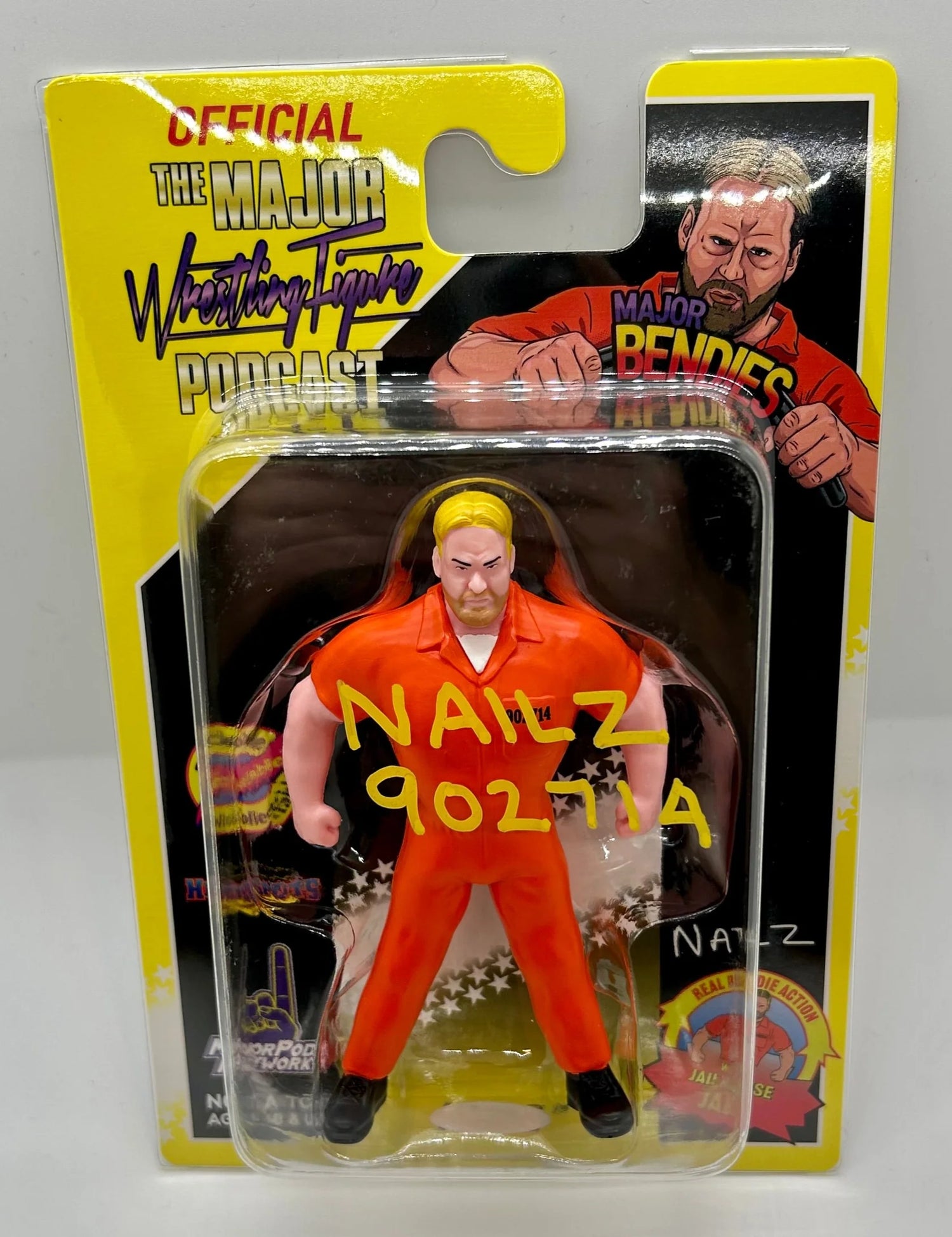Major Wrestling Figure Podcast Major Bendies Nailz [Exclusive] Action & Toy Figures PWcatalog