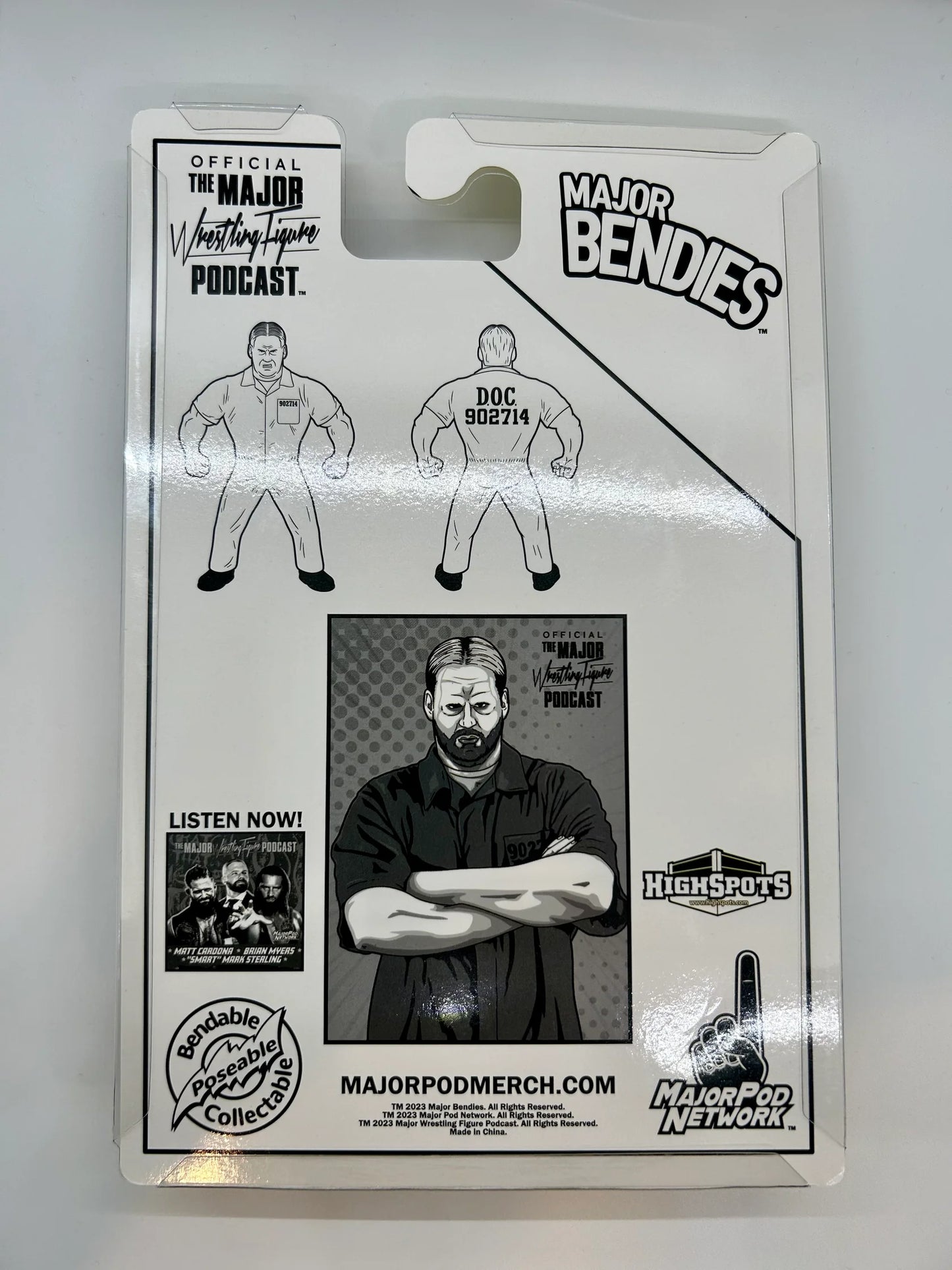 Major Wrestling Figure Podcast Major Bendies Nailz [Exclusive] Action & Toy Figures PWcatalog
