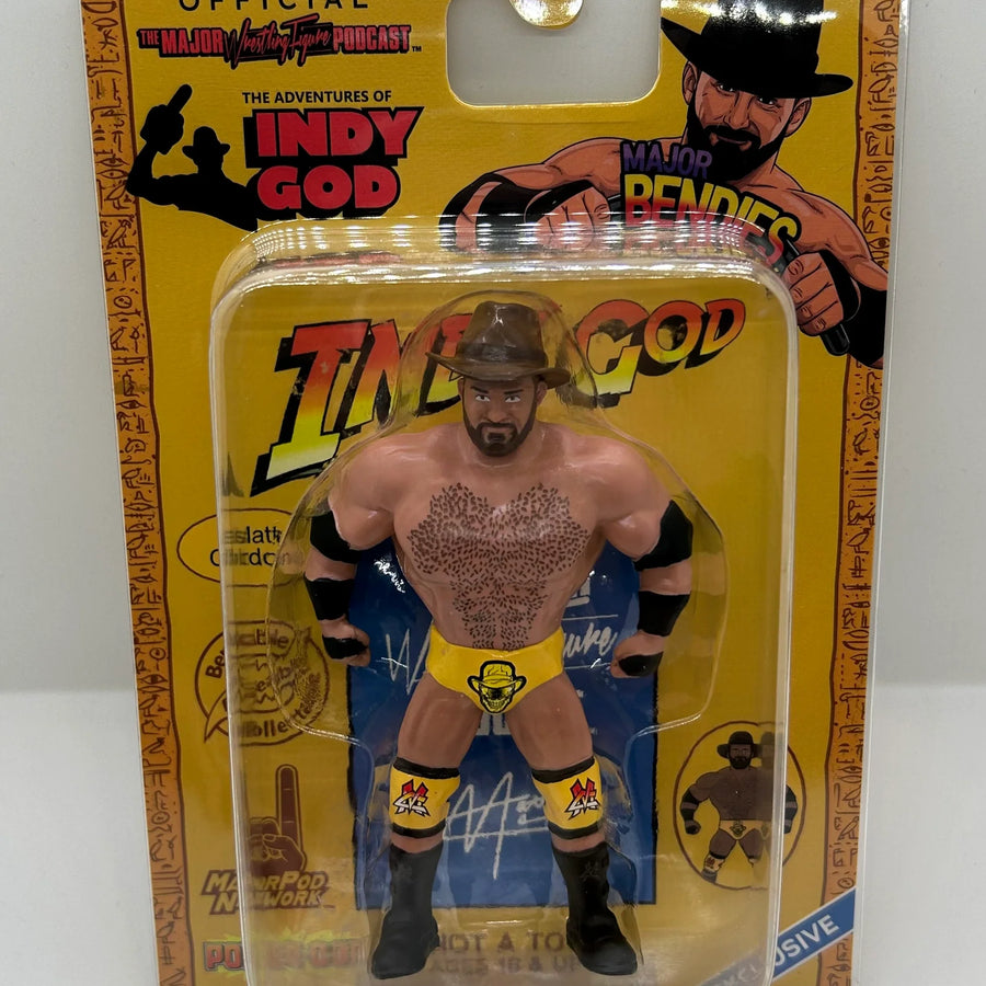 Major Wrestling Figure Podcast Major Bendies Power-Con Exclusive Matt Cardona Indy God Action & Toy Figures PWcatalog
