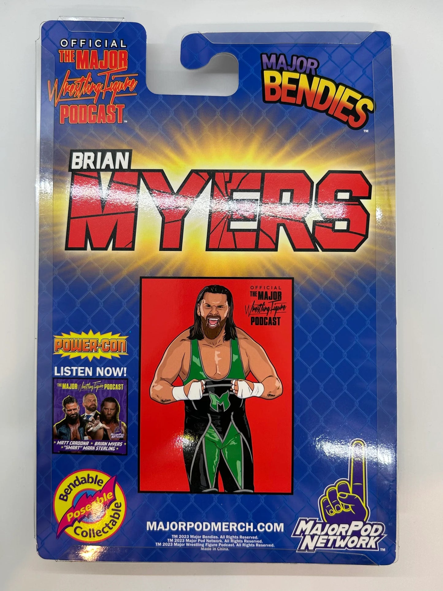 Major Wrestling Figure Podcast Major Bendies Power-Con Exclusive Brian Myers Action & Toy Figures PWcatalog