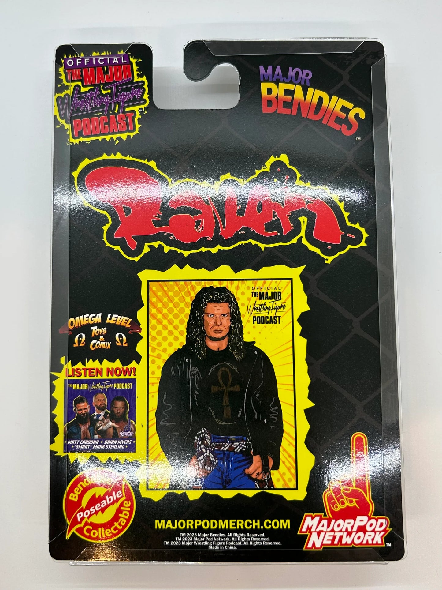 Major Wrestling Figure Podcast Major Bendies Raven [Exclusive] Action & Toy Figures PWcatalog