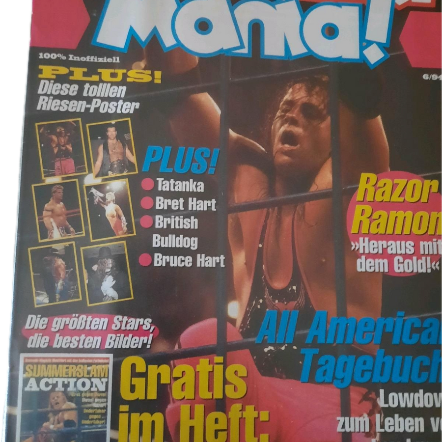 Wrestling Mania! June 1994 Germany Magazine PWcatalog
