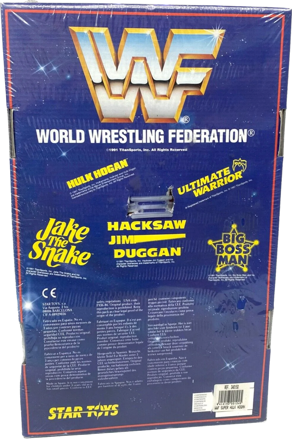 WWF Star Toys 14" Articulated 1 Hacksaw Jim Duggan Action & Toy Figures PWcatalog