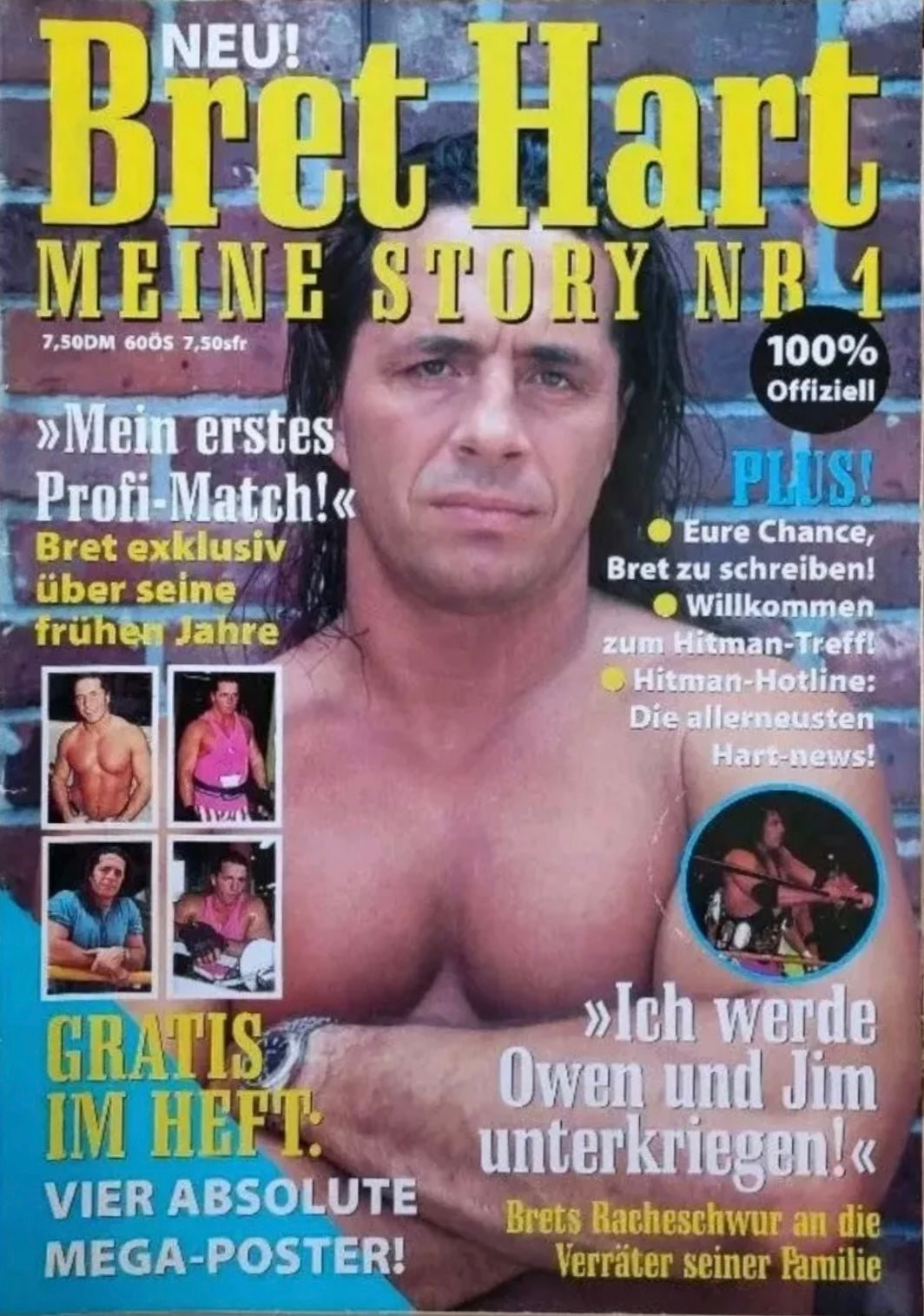 Bret Hart Meine Story Volume 1 Magazine PWcatalog