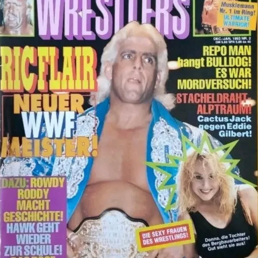 Superstar Wrestlers 2 Dec./Jan. 1993 from Germany Magazine PWcatalog