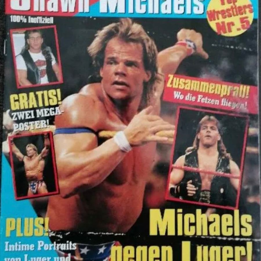 Top Wrestlers #5 Lex Luger vs. Shawn Michaels Germany Magazine PWcatalog