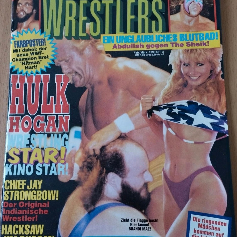 Superstar Wrestlers 3 Feb./March 1993 from Germany Magazine PWcatalog