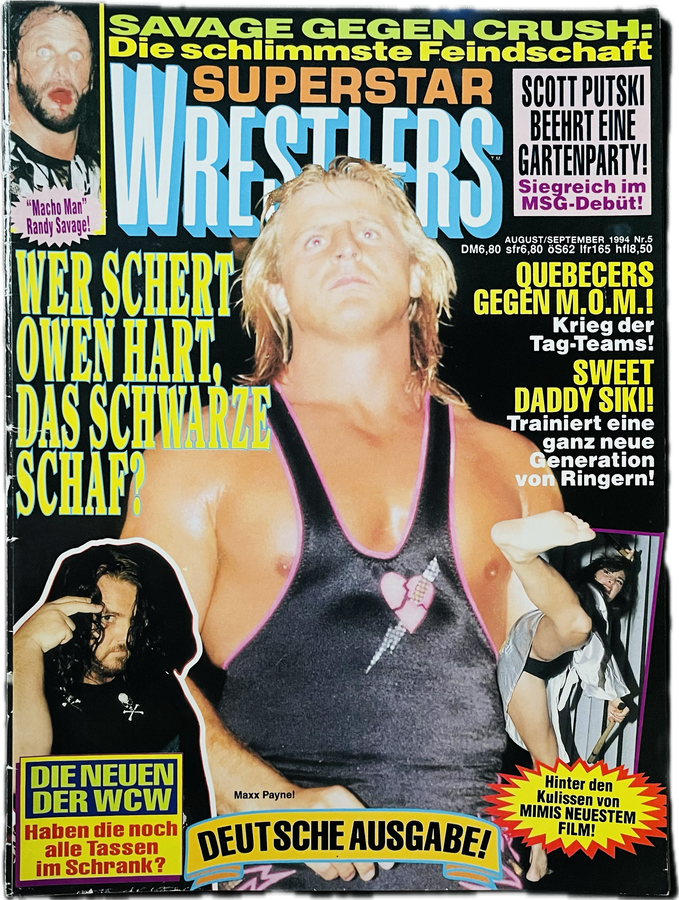 Superstar Wrestlers 14 August/September 1994 from Germany